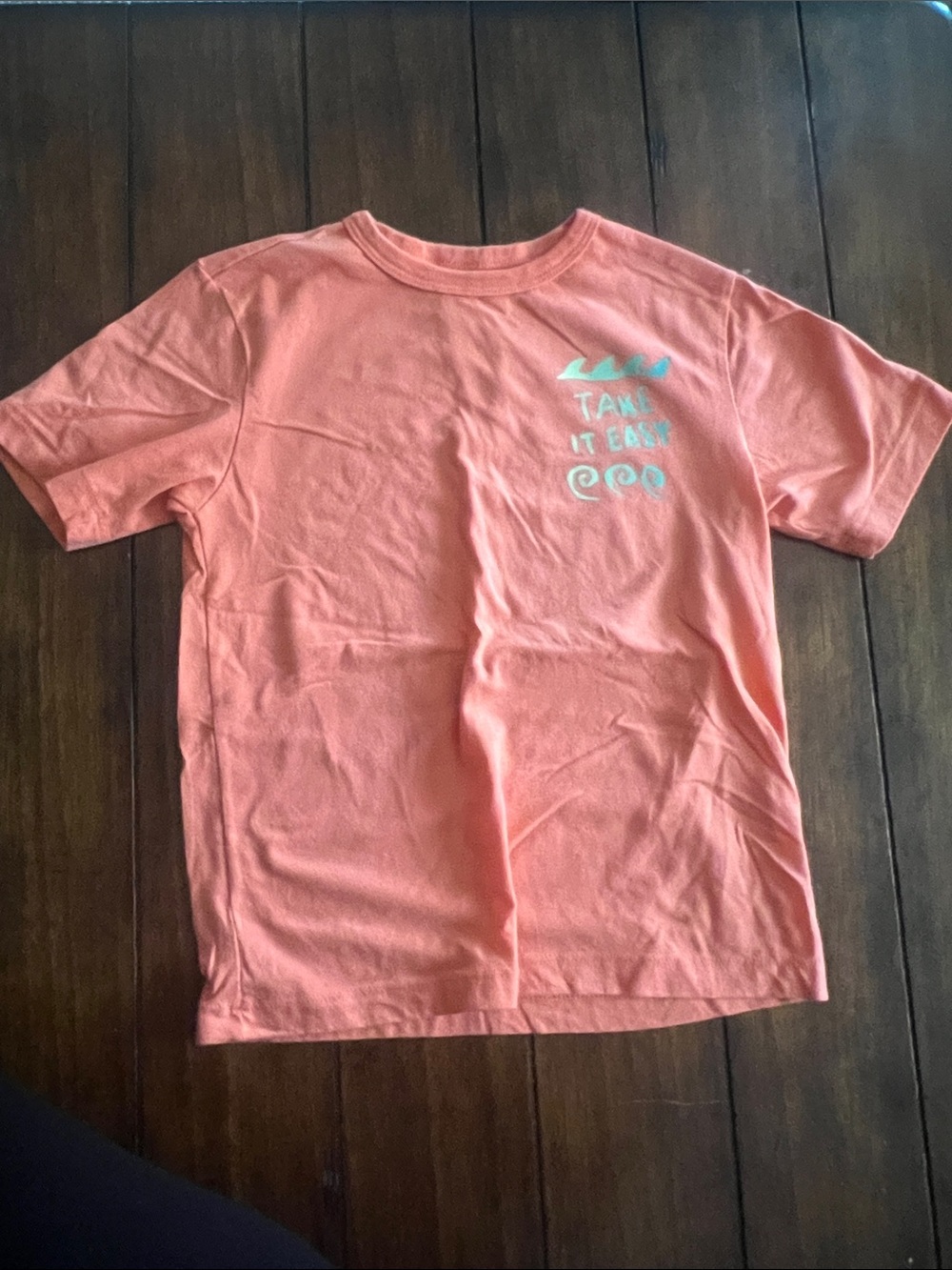 🎉🎉 5 for $20🎉🎉wonder nation Coral Graphic 'Take It Easy' Tee